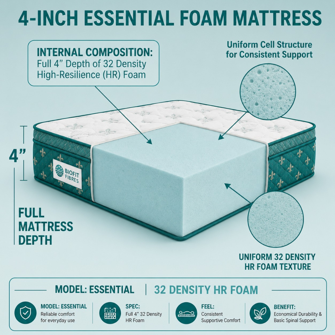 biofit™ essential foam mattress biofit™ essential foam mattress
