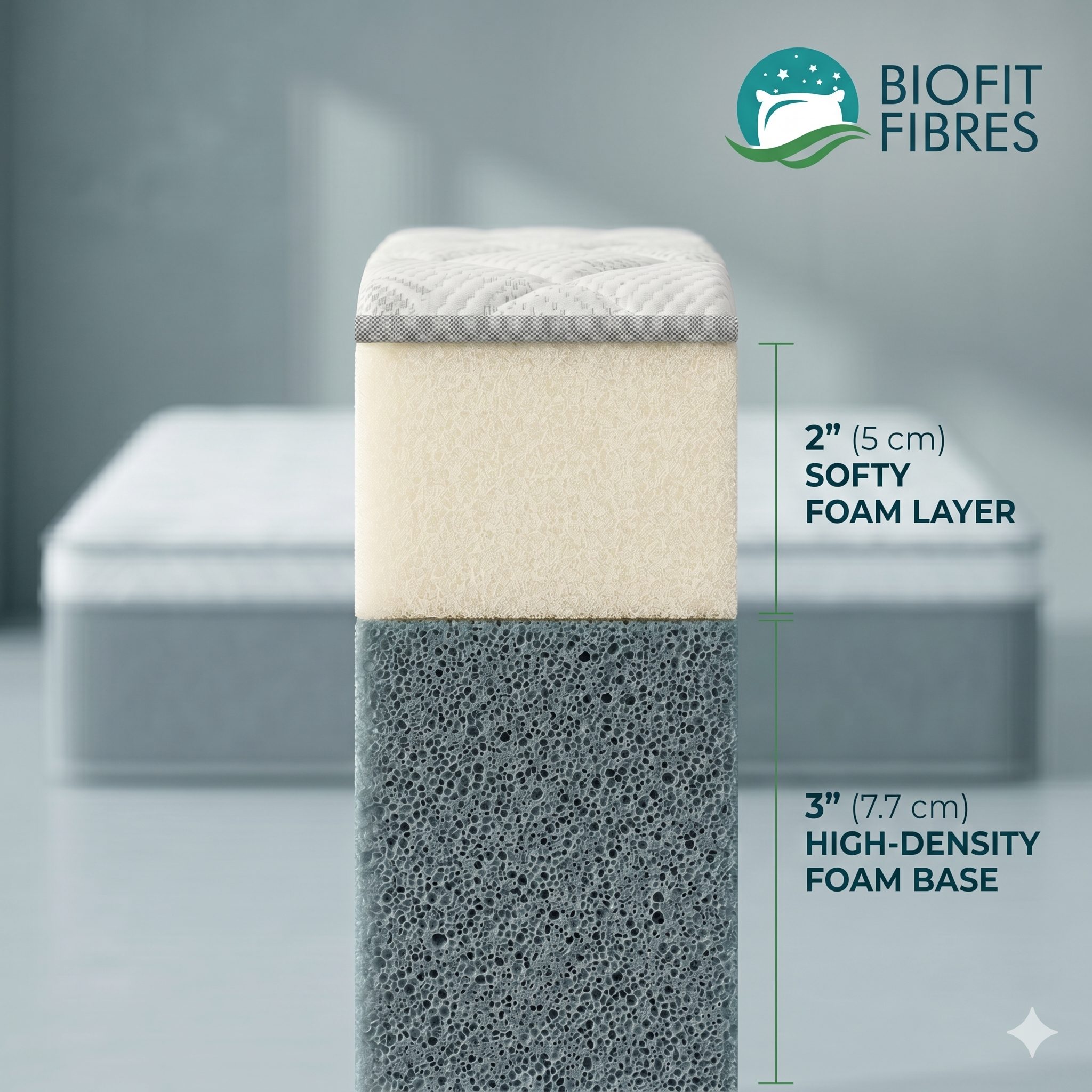 biofit™ super deluxe foam mattress biofit™ super deluxe foam mattress