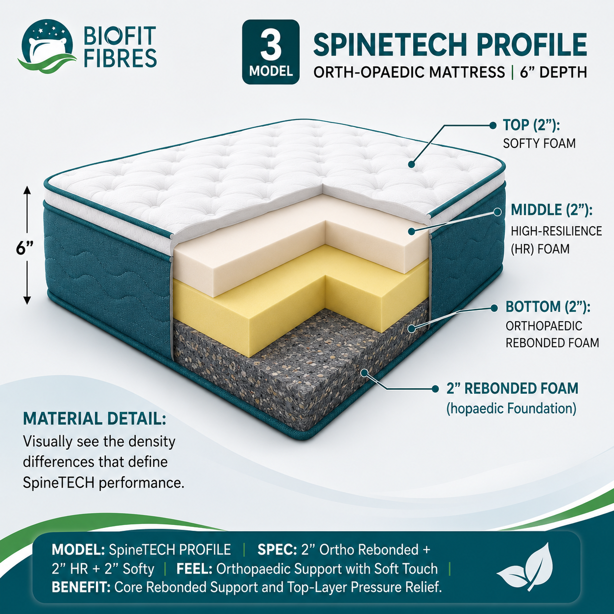 biofit™ spinetech profile ortho (orthopaedic mattress) biofit™ spinetech profile ortho (orthopaedic mattress)